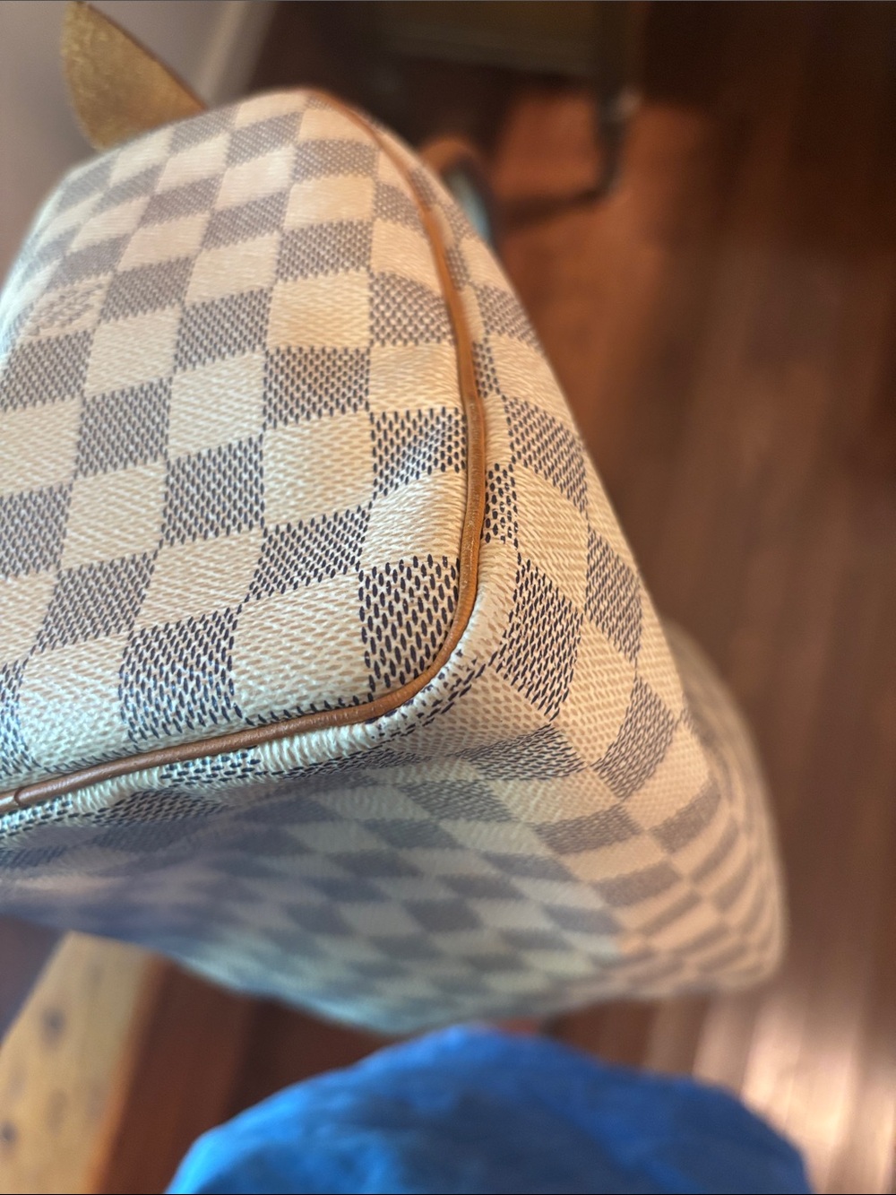 Louis Vuitton Speedy 25 in Damier Azur canvas - Picture 10 of 14